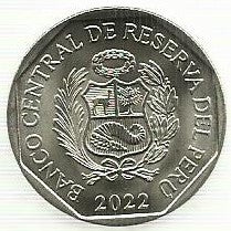 Peru - 1 Sol 2022 (Km# ..) Jose Baquijano y Carrillo