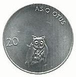 Eslovénia - 20 Stotinov 1992 (Km# 8)