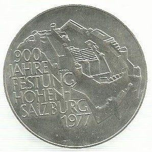 Austria - 100 Schillings 1977 (Km# 2935) Forte