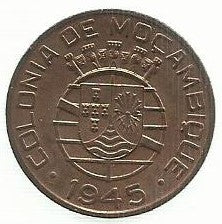 Moçambique - 1$00 1945 (Km# 74)