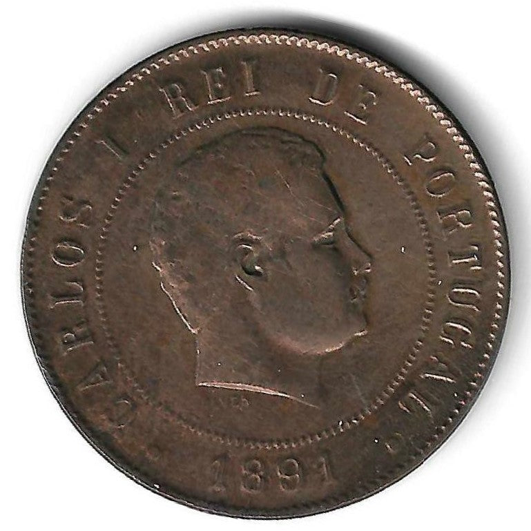 Portugal - 20 Reis 1891 (Km# 533)