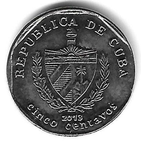 Cuba - 5 Centavos 2013 (Km# 575.1)