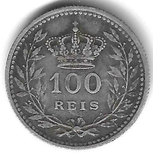 Portugal - 100 Reis 1910 (Km# 598)