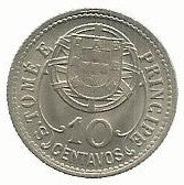 S.T. Principe - 10 Centavos 1929 (Km# 2)