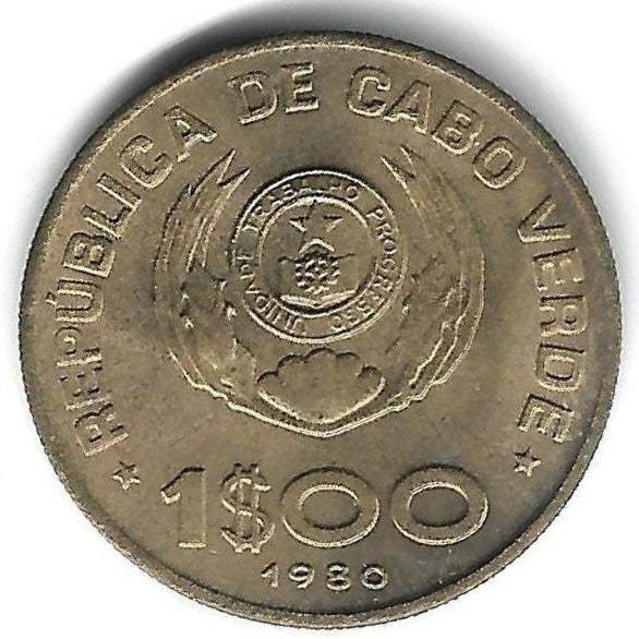Cabo Verde - 1$00 1980 (Km# 17)