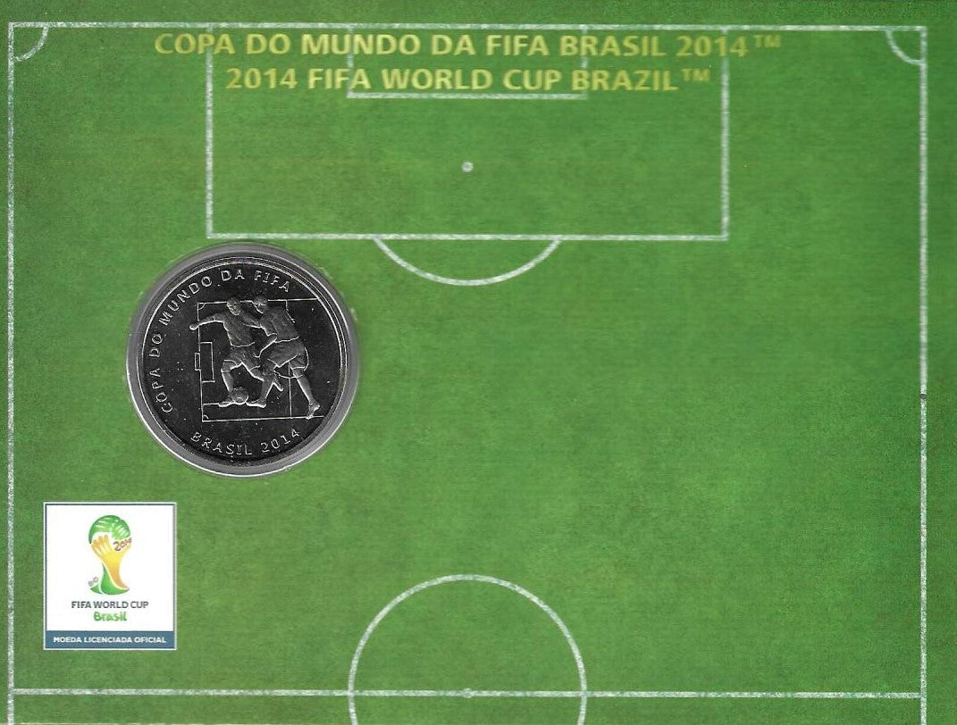 Brasil - 2 Reais 2014 (Km# 695) Drible