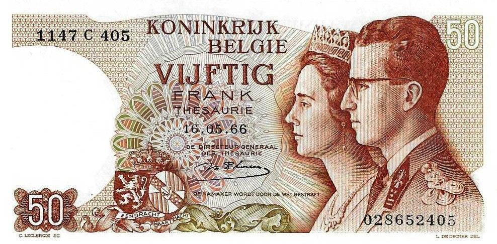 Belgica - 50 Francos 1966 (# 139)
