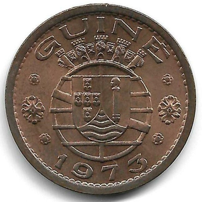 Guiné - 1$00 1973 (Km# 14)