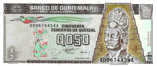Guatemala - 50 Centavos 1996 (# 96a)