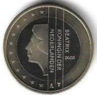 Holanda - 1 Euro 2005 (Km# 240)