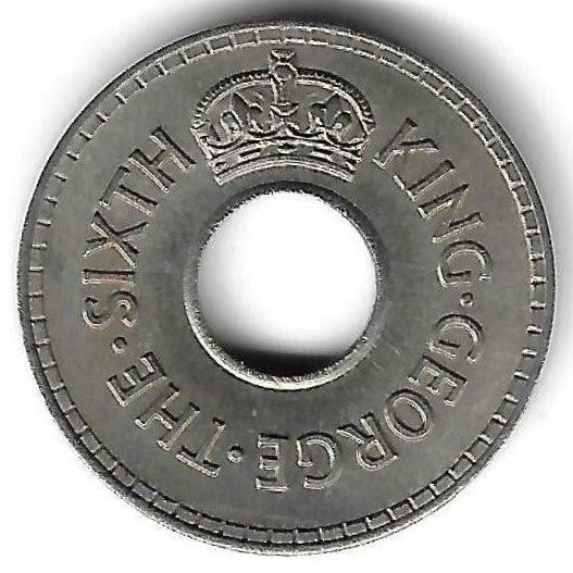 Fiji - 1/2 Penny 1952 (Km# 16)