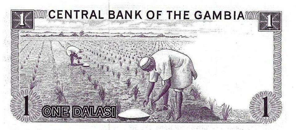 Gambia - 1 Dalasi 1972 (# 4g)