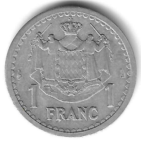 Monaco - 1 Franco 1943 (Km# 120)