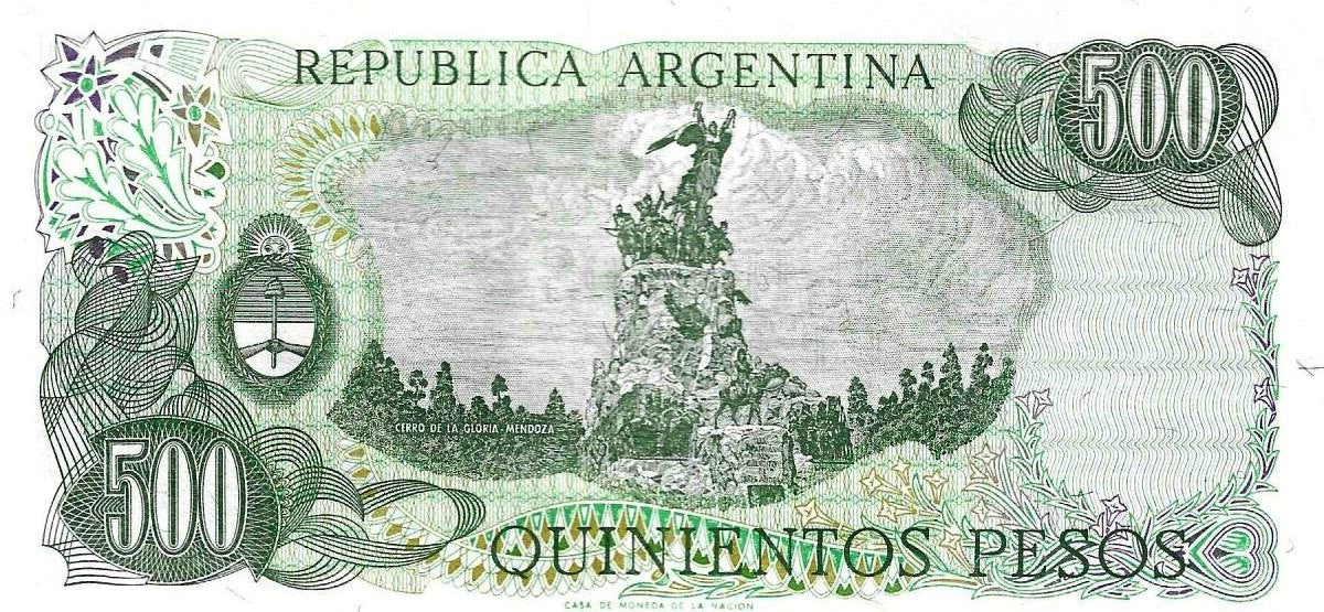 Argentina - 500 Pesos 1982 (# 303c)