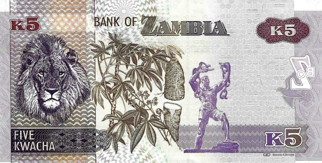 Zambia - 5 Kwacha 2012 (# 50a)