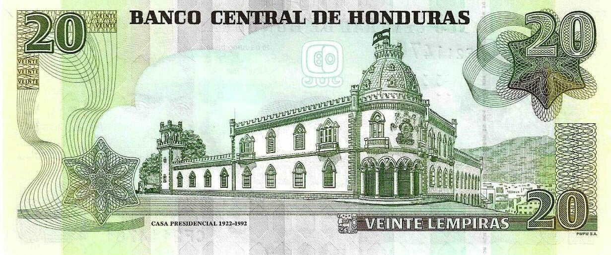 Honduras - 20 Lempiras 2019 (# 100d)
