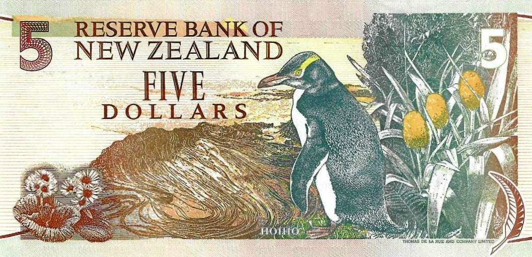 Nova Zelandia - 5 Dolares 1992 (# 177a)