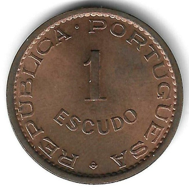 Guiné - 1$00 1973 (Km# 14)