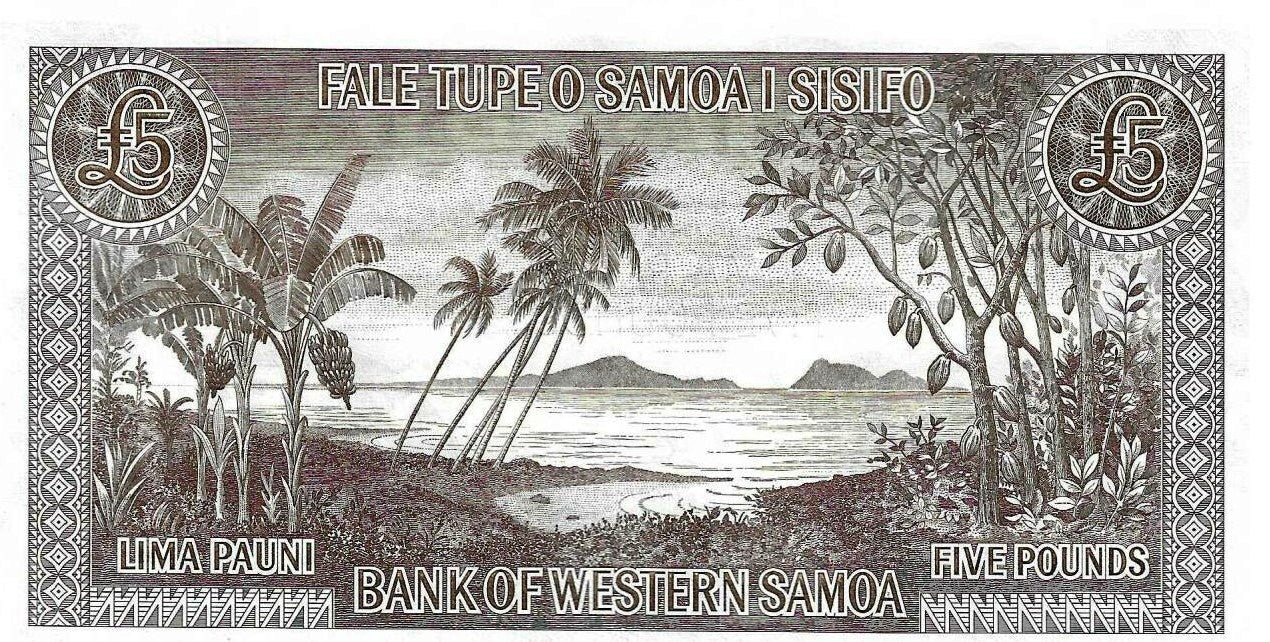 Samoa e Sisifo - 5 Libras 1963 (2020) (# 15r)