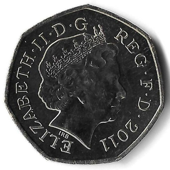 Inglaterra - 50 Pence 2011 (Km# 1181) Voleibol