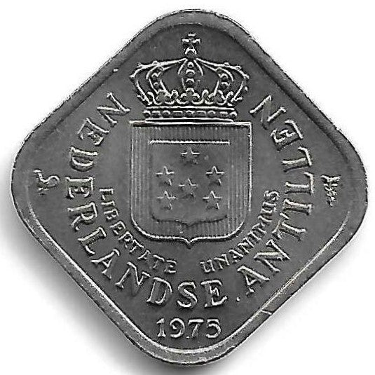 Antilhas Holandesas - 5 Centimos 1975 (Km# 13)