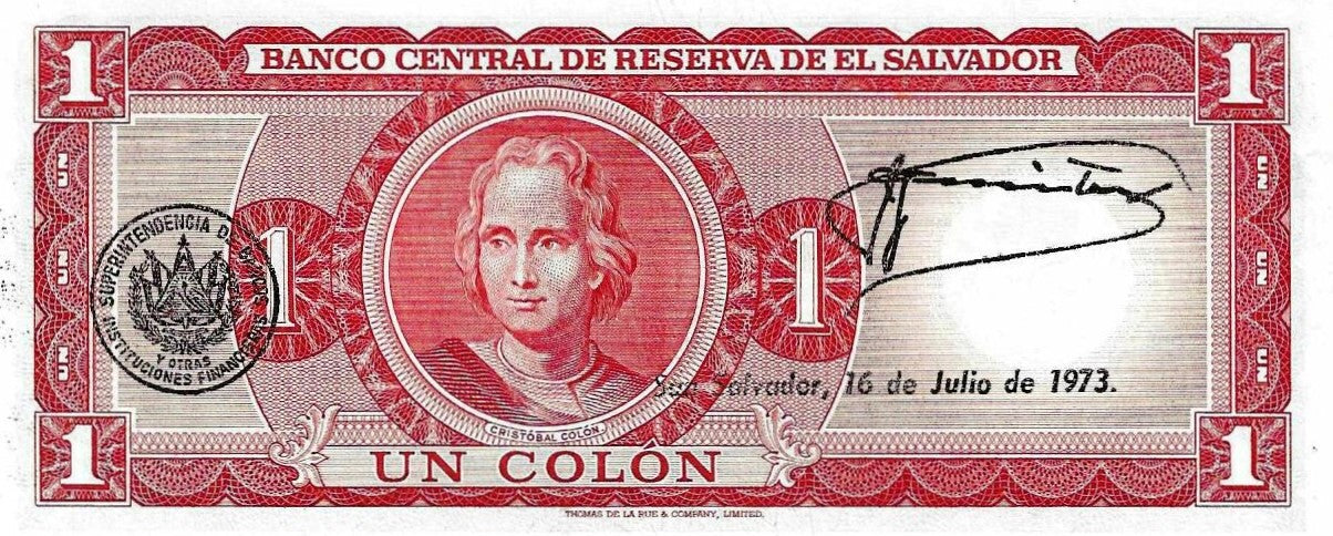 El Salvador - 1 Colon 1971 (# 115a)