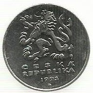 República Checa - 5 Korun 1993 (Km# 8)