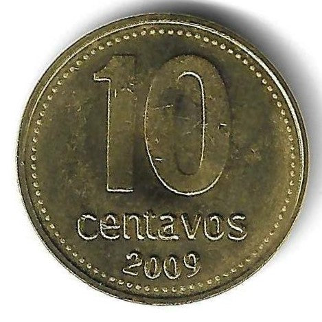 Argentina - 10 Centavos 2009 (Km# 107a)