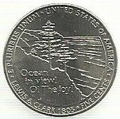 USA - 5 Cents 2005 (Km# 369) Oceano á vista
