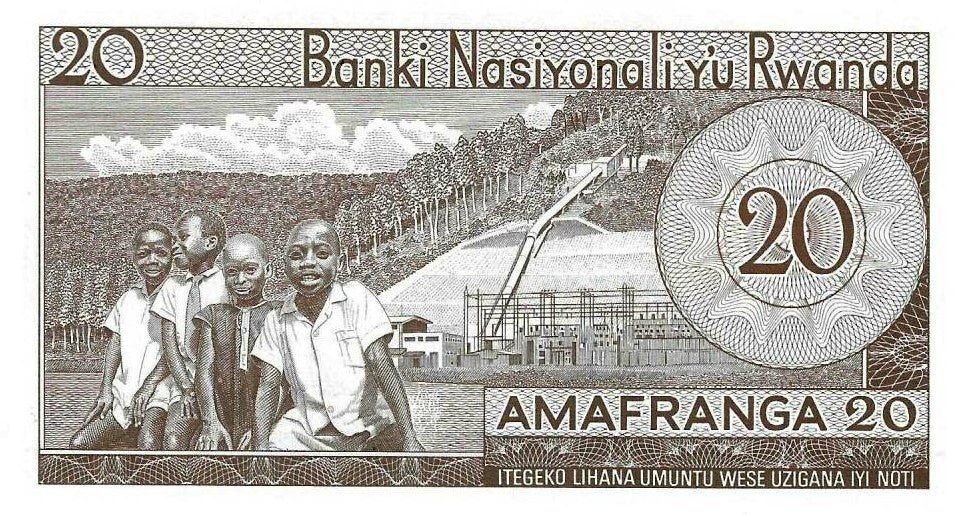 Ruanda - 20 Francos 1976 (# 6e)