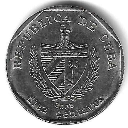 Cuba - 10 Centavos 2008 (Km# 576.1)