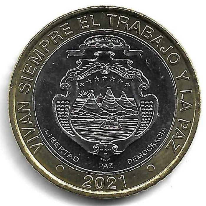 Costa Rica - 500 Colones 2021 (Km# ..)