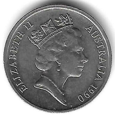 Australia - 5 Centimos 1990 (Km# 80)