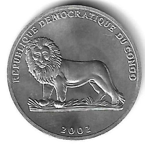 Congo - 25 Centimos 2002 (Km# 76) Lontra