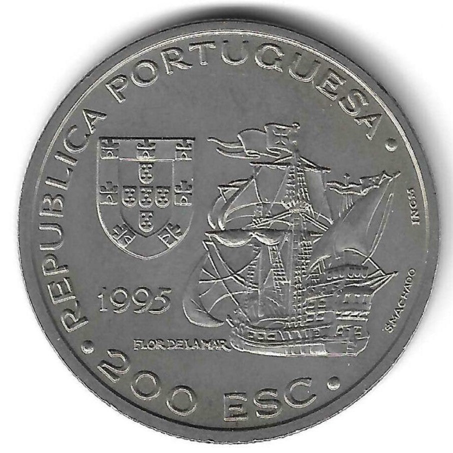 Portugal - 200$00 1995 (Km# 681) Malaca