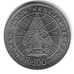 Indonesia - 100 Rupias 1978 (Km# 42)