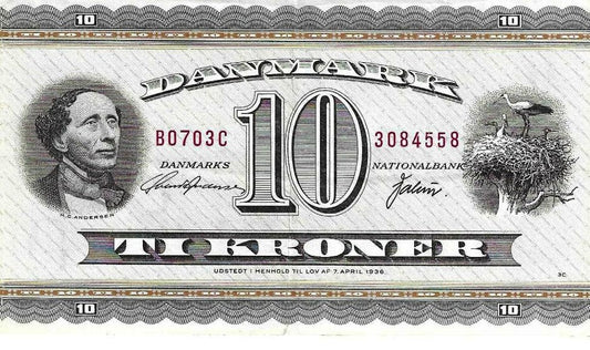 Dinamarca - 10 Kroner 1970 (# 44ae)