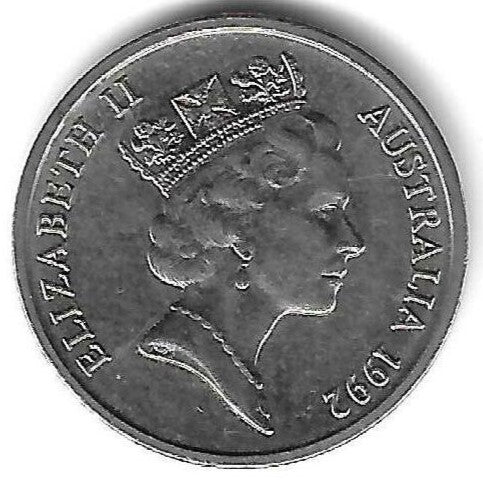 Australia - 5 Centimos 1992 (Km# 80)