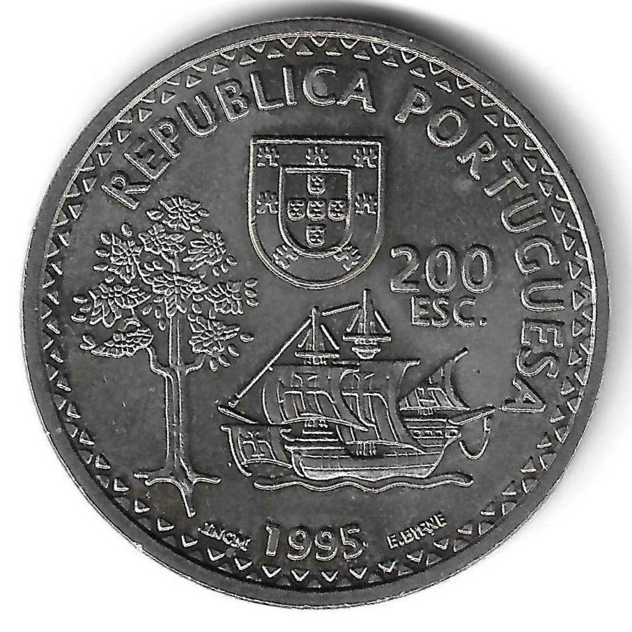 Portugal - 200$00 1995 (Km# 683) Solor e Timor