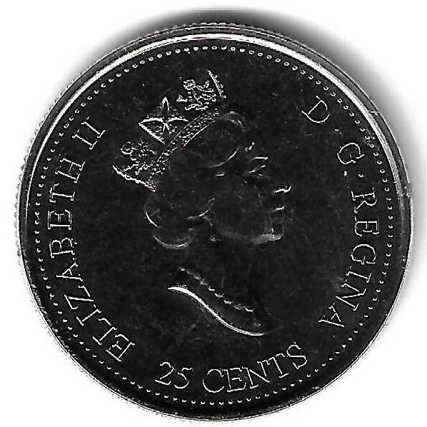 Canada - 25 Centimos 1999 (Km# 349) Agosto
