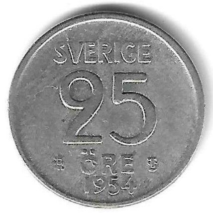 Suecia - 25 Ore 1954 (Km# 824)
