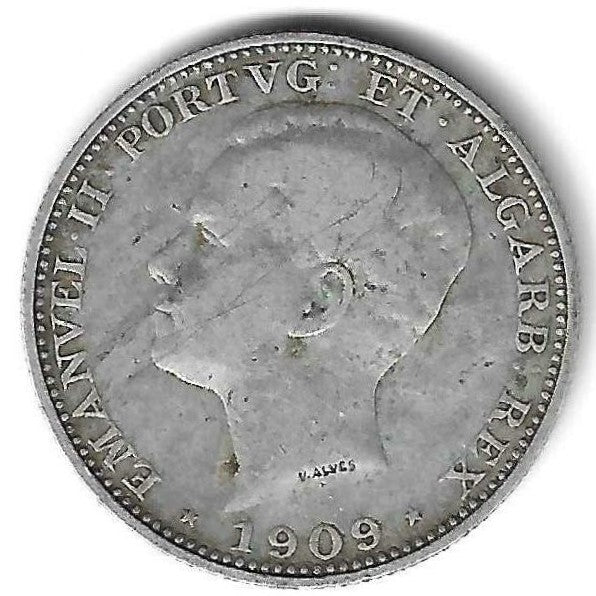 Portugal - 200 Reis 1909 (Km# 549)