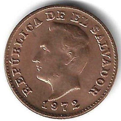 El Salvador - 1 Centavo 1972 (Km# 135.1)