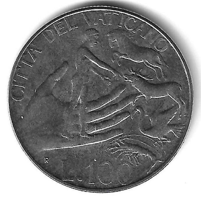 Vaticano - 100 Liras 1988 (Km# 209) Nomeacao dos Animais