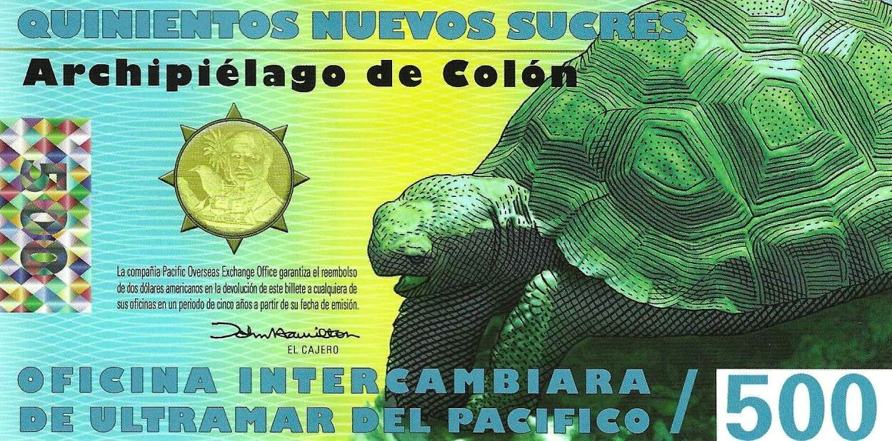 Galapagos - 500 Novos Sucres 2012 (# A11)