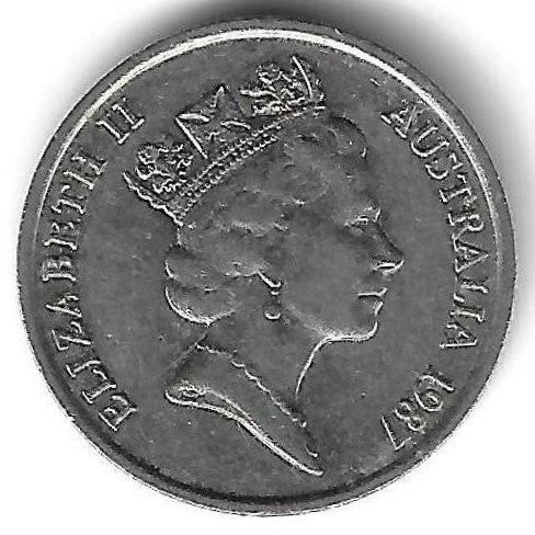 Australia - 5 Centimos 1987 (Km# 80)