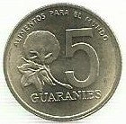 Paraguai - 5 Guaranies 1992 (Km# 166a)