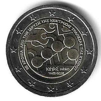 Chipre - 2 Euro 2023 (Km# ..) Banco Chipre