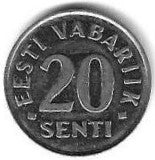 Estonia - 20 Senti 1997 (Km# 23a)