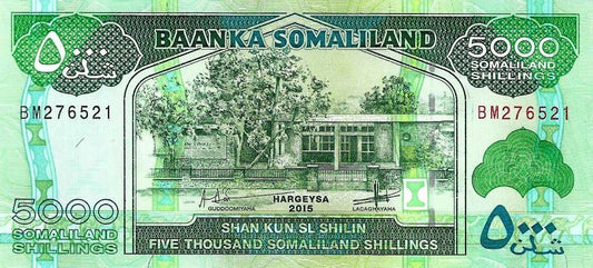 Somalilândia - 5000 Shillings 2015 (# 21c)